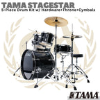 TAMA STAGESTAR 5 Piece Drum Set Kit + Cymbal | ST52H6C Stage Star