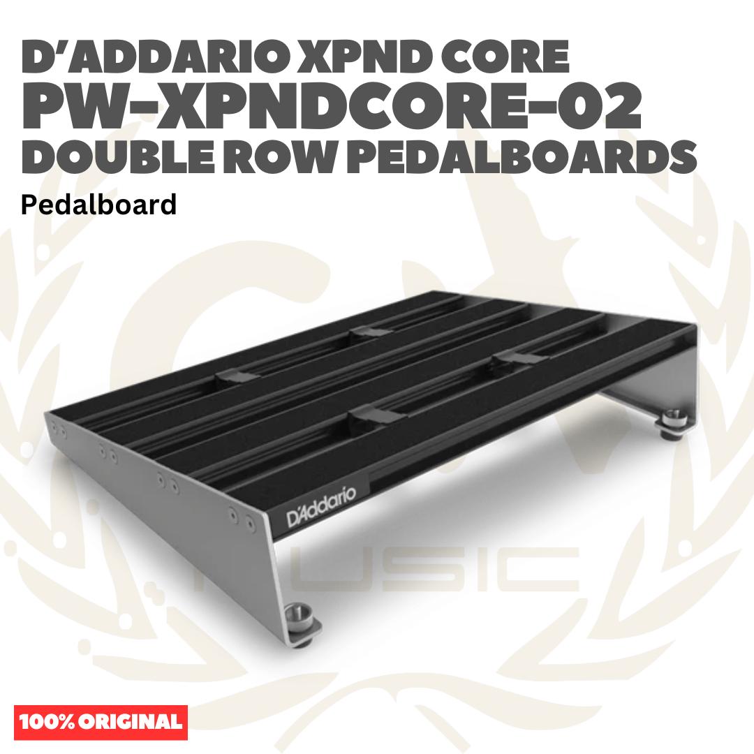 D'Addario PW-XPNDCORE-02 XPND Core Double Row Pedalboard - Pedal Board for Guitar Bass Effects