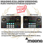 MAONOCASTER E2 / E2A (NEW VERSION) Portable Live Streaming & Podcast Console - Soundcard