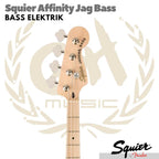Squier Affinity Series Jag Bass Guitar, Maple FB | Listrik Elektrik