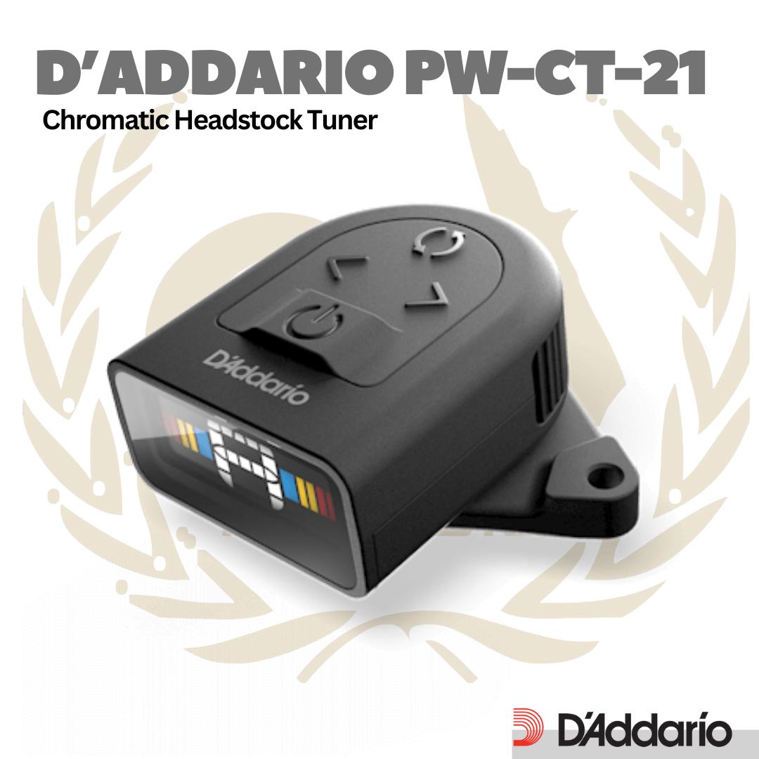 D'addario PW-CT-21 Chromatic Headstock Tuner - CT21 - Gitar Bass