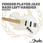 Fender Player Jazz Bass Left-Handed Guitar, Maple FB - Bass Elektrik