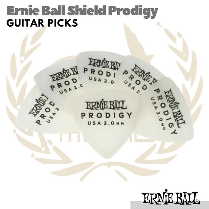 Ernie Ball Large Shield Prodigy Guitar Picks isi 6 | Pick Gitar