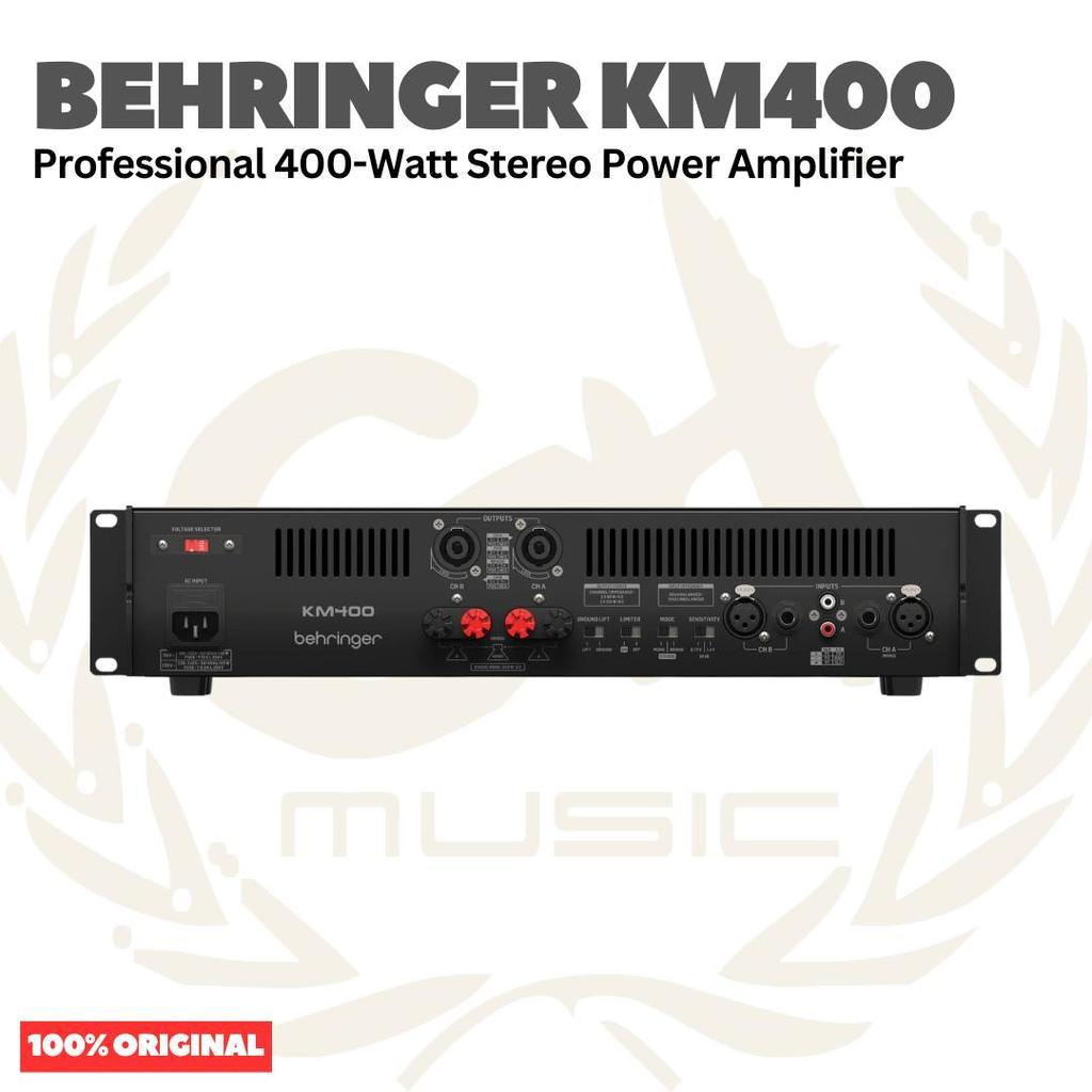 Behringer KM400 Professionall 400-Watt Stereo Power Amplifier
